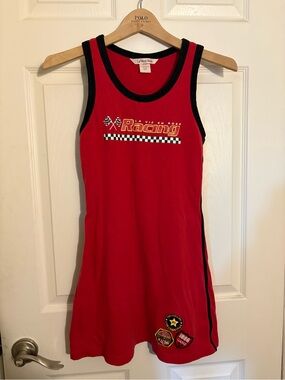 La Vie En Rose Red Tank Top with Black Trim